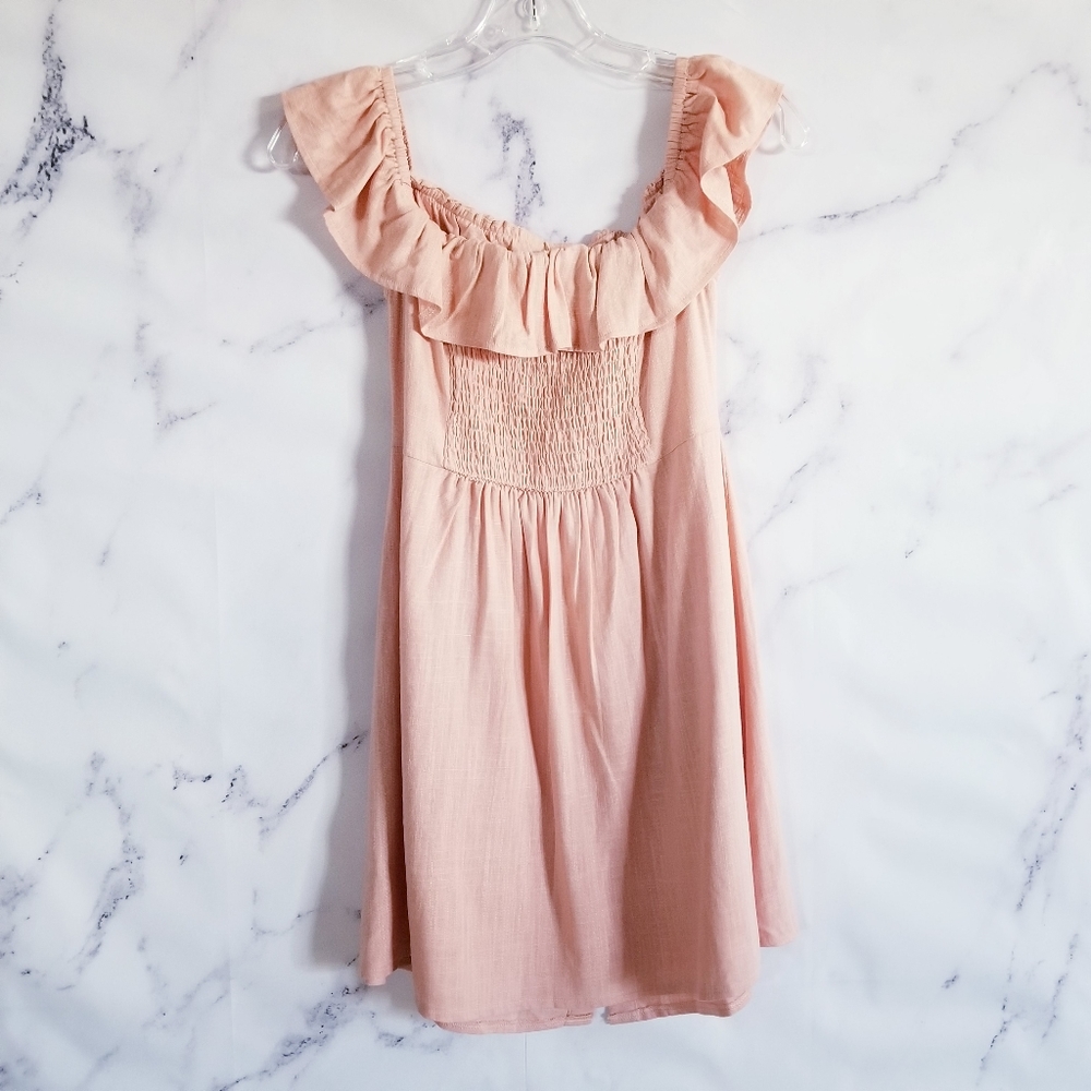 SAGE THE LABEL Off Shoulder Button Down Dress - Picture 2 of 7